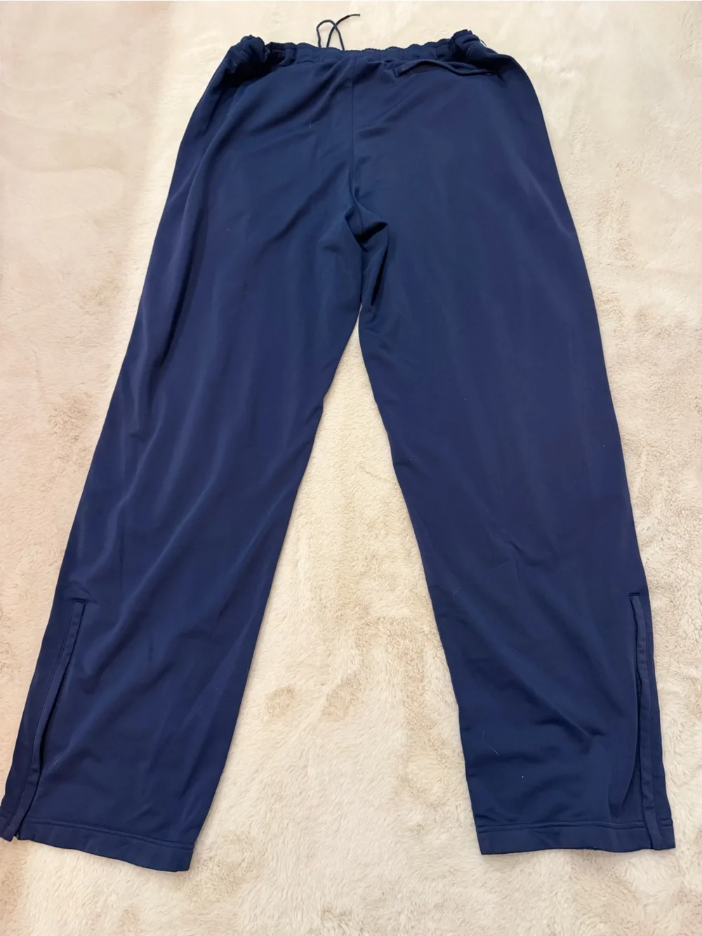 Nike Navy Sweatpants with White Side Stripe